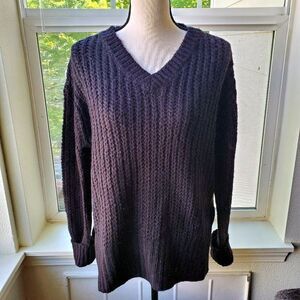 Cloth Black Knitted Sweater | Small